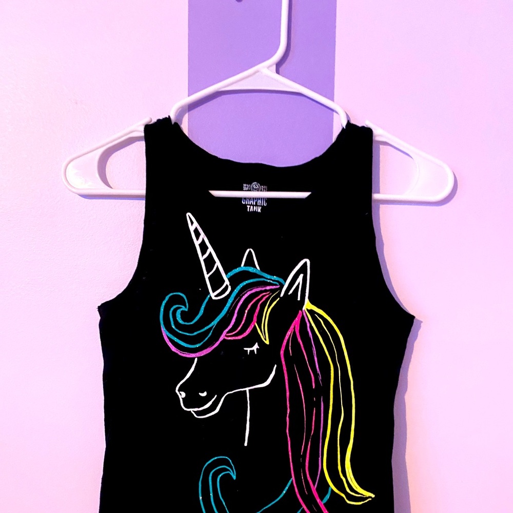 Black unicorn tank🦄